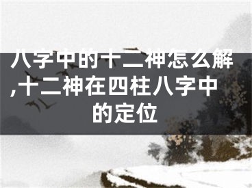八字中的十二神怎么解,十二神在四柱八字中的定位
