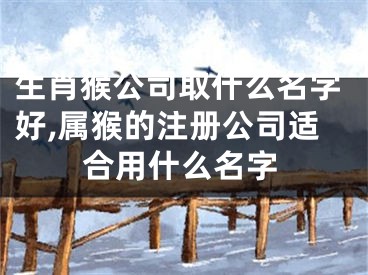 生肖猴公司取什么名字好,属猴的注册公司适合用什么名字