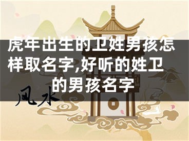 虎年出生的卫姓男孩怎样取名字,好听的姓卫的男孩名字