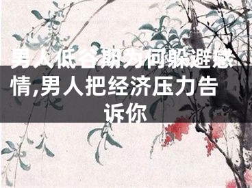 男人低谷期为何躲避感情,男人把经济压力告诉你