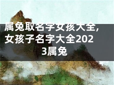属兔取名字女孩大全,女孩子名字大全2023属兔