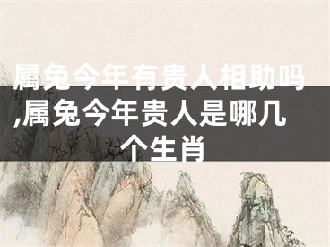 属兔今年有贵人相助吗,属兔今年贵人是哪几个生肖