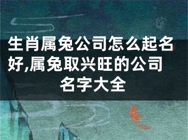 生肖属兔公司怎么起名好,属兔取兴旺的公司名字大全