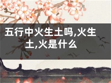 五行中火生土吗,火生土,火是什么