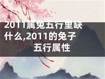 2011属兔五行里缺什么,2011的兔子五行属性