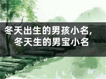 冬天出生的男孩小名,冬天生的男宝小名