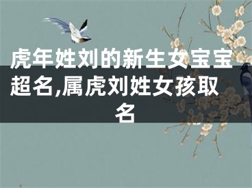 虎年姓刘的新生女宝宝超名,属虎刘姓女孩取名