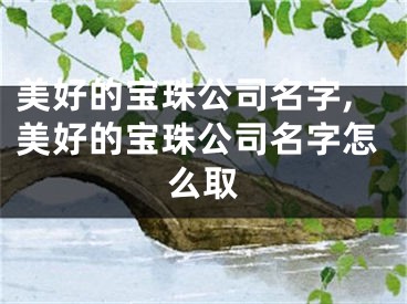 美好的宝珠公司名字,美好的宝珠公司名字怎么取