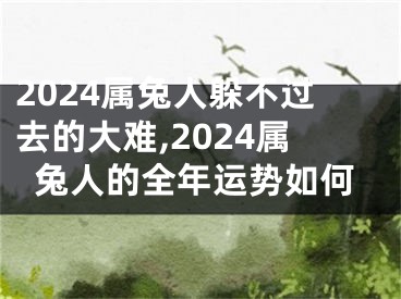 2024属兔人躲不过去的大难,2024属兔人的全年运势如何