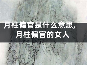 月柱偏官是什么意思,月柱偏官的女人
