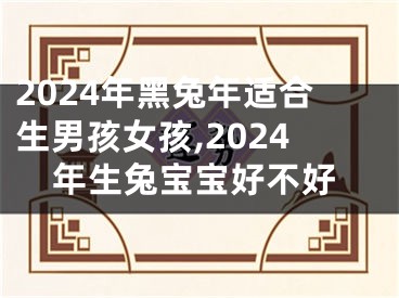 2024年黑兔年适合生男孩女孩,2024年生兔宝宝好不好