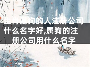 生肖属狗的人注册公司什么名字好,属狗的注册公司用什么名字