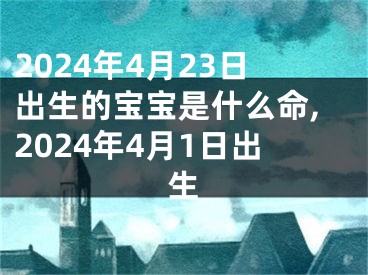 2024年4月23日出生的宝宝是什么命,2024年4月1日出生