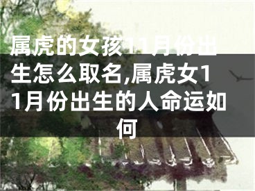 属虎的女孩11月份出生怎么取名,属虎女11月份出生的人命运如何