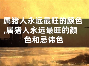 属猪人永远最旺的颜色,属猪人永远最旺的颜色和忌讳色