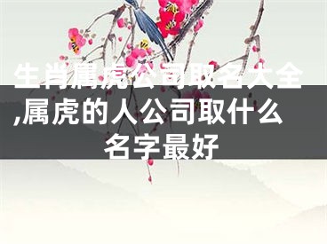 生肖属虎公司取名大全,属虎的人公司取什么名字最好