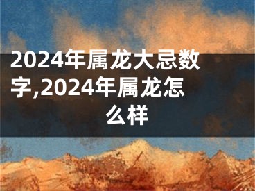 2024年属龙大忌数字,2024年属龙怎么样