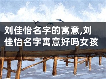 刘佳怡名字的寓意,刘佳怡名字寓意好吗女孩
