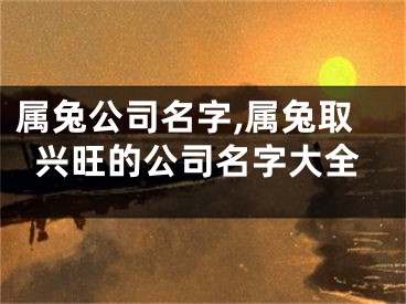 属兔公司名字,属兔取兴旺的公司名字大全