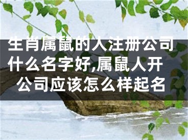 生肖属鼠的人注册公司什么名字好,属鼠人开公司应该怎么样起名