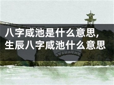 八字咸池是什么意思,生辰八字咸池什么意思