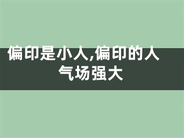 偏印是小人,偏印的人气场强大