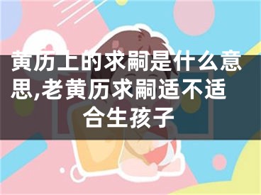 黄历上的求嗣是什么意思,老黄历求嗣适不适合生孩子