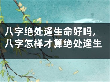 八字绝处逢生命好吗,八字怎样才算绝处逢生