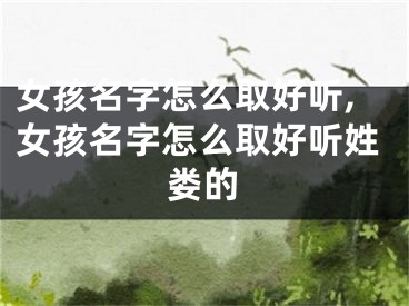 女孩名字怎么取好听,女孩名字怎么取好听姓娄的