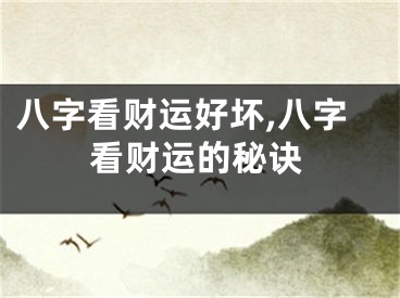 八字看财运好坏,八字看财运的秘诀