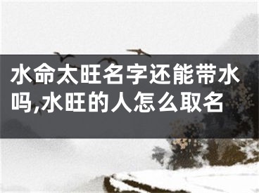 水命太旺名字还能带水吗,水旺的人怎么取名