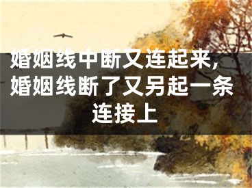 婚姻线中断又连起来,婚姻线断了又另起一条连接上