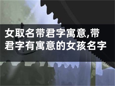 女取名带君字寓意,带君字有寓意的女孩名字