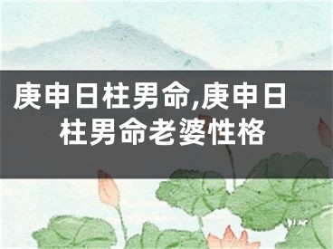 庚申日柱男命,庚申日柱男命老婆性格