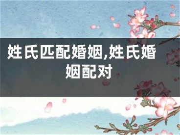姓氏匹配婚姻,姓氏婚姻配对