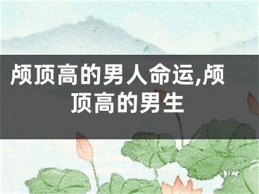 颅顶高的男人命运,颅顶高的男生