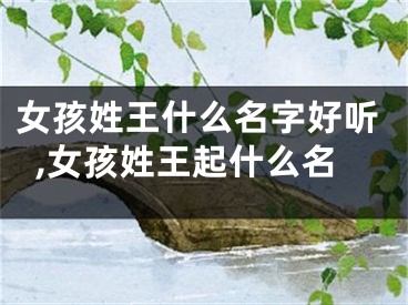 女孩姓王什么名字好听,女孩姓王起什么名