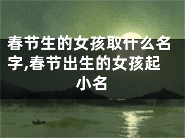 春节生的女孩取什么名字,春节出生的女孩起小名