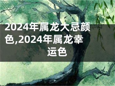 2024年属龙大忌颜色,2024年属龙幸运色