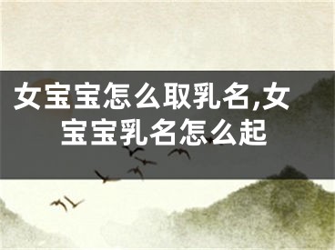 女宝宝怎么取乳名,女宝宝乳名怎么起