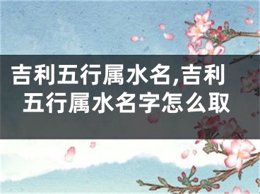 吉利五行属水名,吉利五行属水名字怎么取