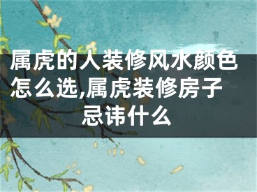 属虎的人装修风水颜色怎么选,属虎装修房子忌讳什么