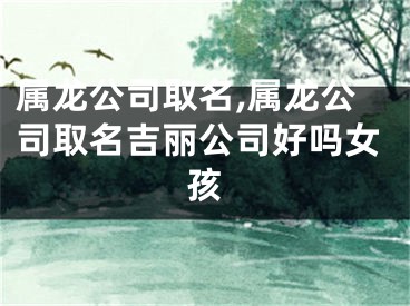属龙公司取名,属龙公司取名吉丽公司好吗女孩