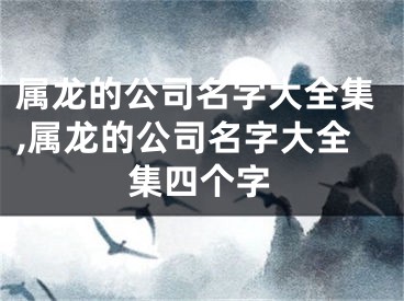 属龙的公司名字大全集,属龙的公司名字大全集四个字