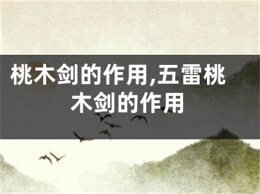 桃木剑的作用,五雷桃木剑的作用