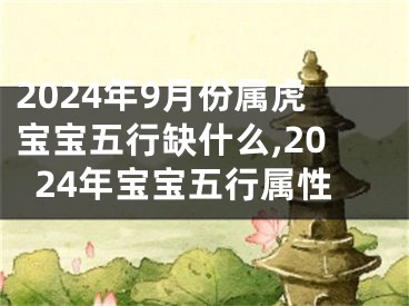 2024年9月份属虎宝宝五行缺什么,2024年宝宝五行属性