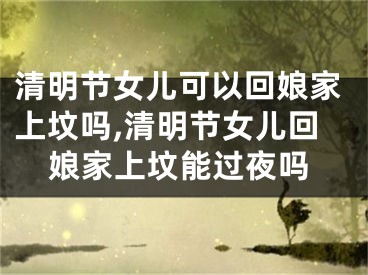 清明节女儿可以回娘家上坟吗,清明节女儿回娘家上坟能过夜吗