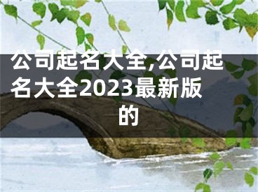 公司起名大全,公司起名大全2023最新版的
