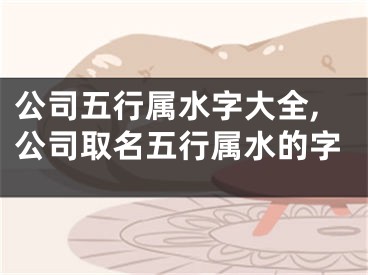 公司五行属水字大全,公司取名五行属水的字