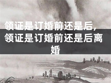 领证是订婚前还是后,领证是订婚前还是后离婚